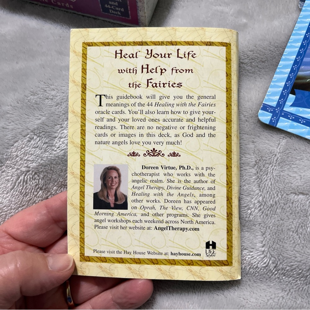 Healing with the Fairies Oracle Cards Guidebook & Book By Doreen Virtue Complete - Picture 6 of 15